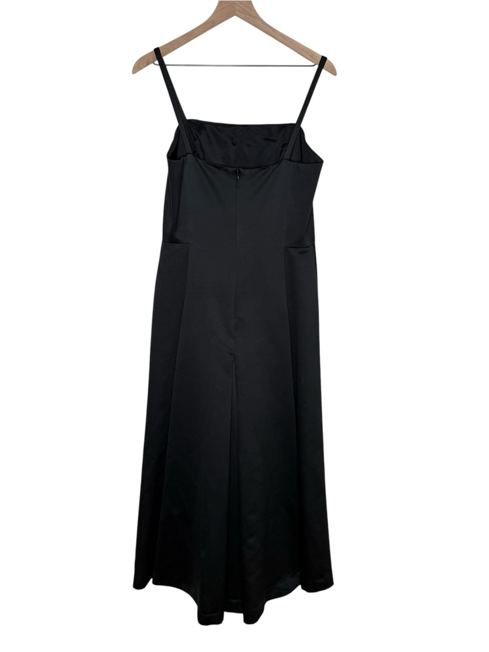 Vintage Alex Evenings Dress Size 8 Black Maxi Formal Evening Minimalist Slip
